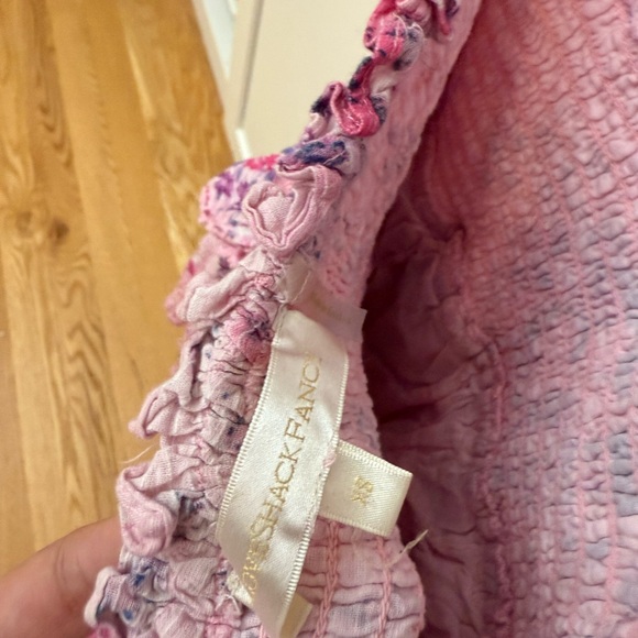 LoveShackFancy Pink Halter Ruched Mini Dress - Picture 5 of 7